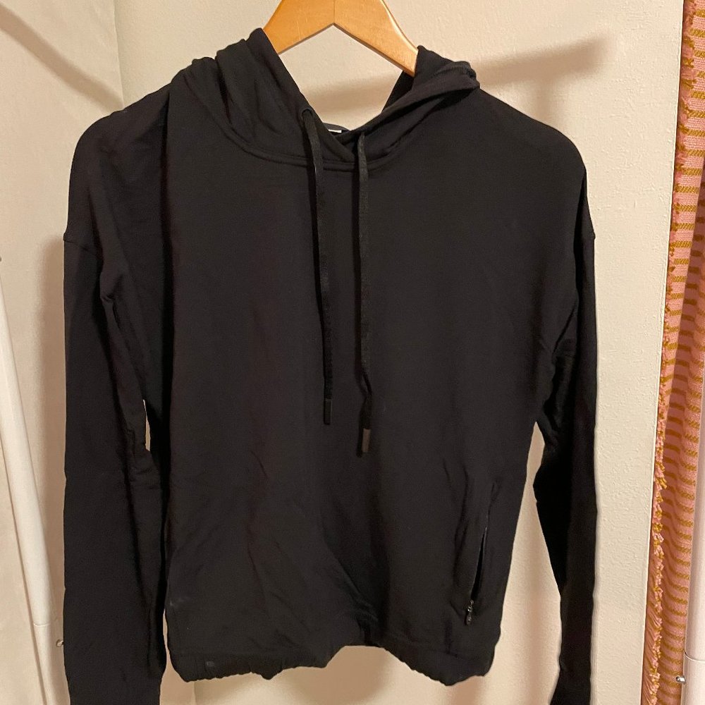 Lululemon Athletica Open Back Hoodie Black Size M
